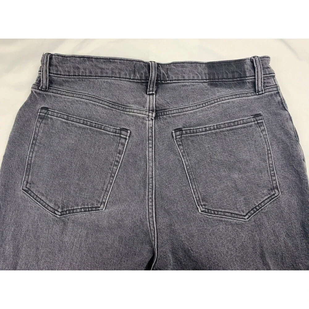 Abercrombie Fitch Jeans Womens 32/ 14 Curve Black 90s Straight Ultra High Rise - Picture 11 of 11